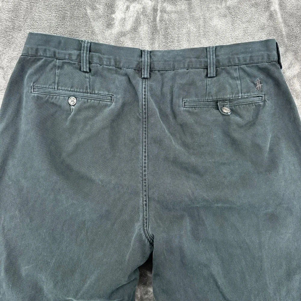 Polo Ralph Lauren The Polo Chino Mens 36x32 Green Cotton Twill Straight Pants